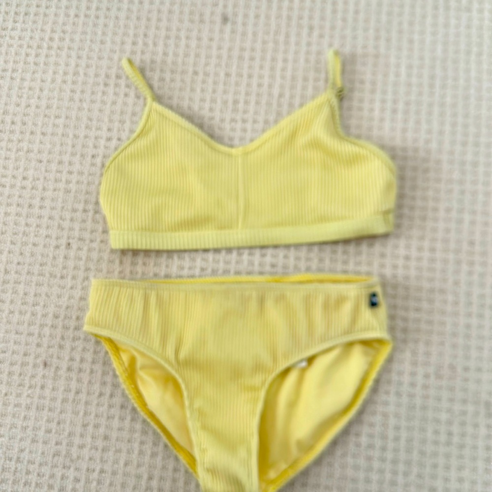 Abercrombie kids yellow bikini bathing suit size 13/14 years